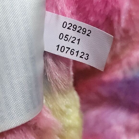 Build a Bear Workshop Rainbow Unicorn Plush 12" long-Tie-Dye BAB - Picture 11 of 11